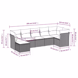 VidaXL 3249805 ensemble de meubles de jardin