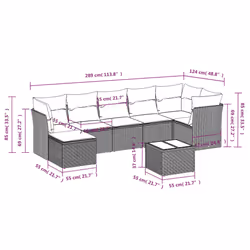 VidaXL 3249809 ensemble de meubles de jardin