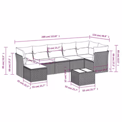 VidaXL 3249817 ensemble de meubles de jardin