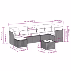 VidaXL 3249818 ensemble de meubles de jardin