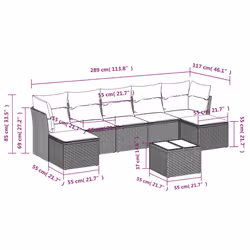 VidaXL 3249864 ensemble de meubles de jardin
