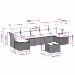 VidaXL 3249868 ensemble de meubles de jardin
