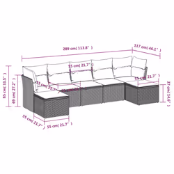 VidaXL 3249872 ensemble de meubles de jardin
