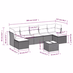 VidaXL 3249875 ensemble de meubles de jardin