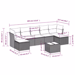 VidaXL 3249879 ensemble de meubles de jardin
