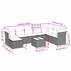 VidaXL 3249889 ensemble de meubles de jardin