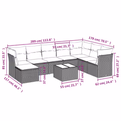 VidaXL 3249899 ensemble de meubles de jardin