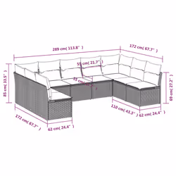 VidaXL 3249904 ensemble de meubles de jardin