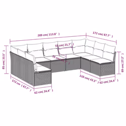 VidaXL 3249905 ensemble de meubles de jardin