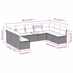 VidaXL 3249915 ensemble de meubles de jardin