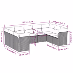 VidaXL 3249979 ensemble de meubles de jardin
