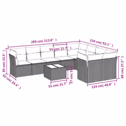 VidaXL 3250009 ensemble de meubles de jardin