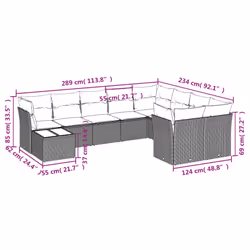 VidaXL 3250031 ensemble de meubles de jardin