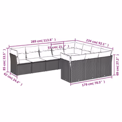 VidaXL 3250059 ensemble de meubles de jardin
