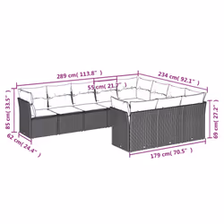 VidaXL 3250069 ensemble de meubles de jardin
