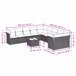 VidaXL 3250077 ensemble de meubles de jardin