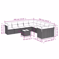VidaXL 3250082 ensemble de meubles de jardin