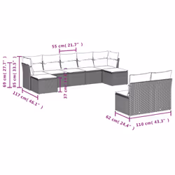 VidaXL 3250107 ensemble de meubles de jardin