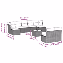 VidaXL 3250111 ensemble de meubles de jardin