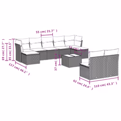VidaXL 3250115 ensemble de meubles de jardin