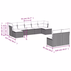 VidaXL 3250118 ensemble de meubles de jardin