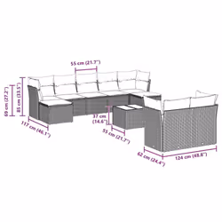 VidaXL 3250161 ensemble de meubles de jardin