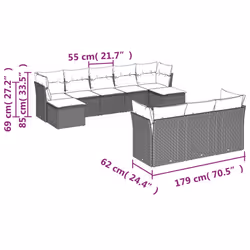 VidaXL 3250165 ensemble de meubles de jardin