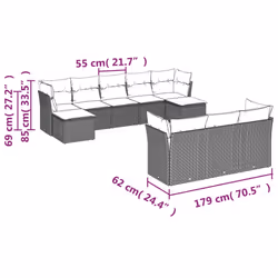 VidaXL 3250168 ensemble de meubles de jardin