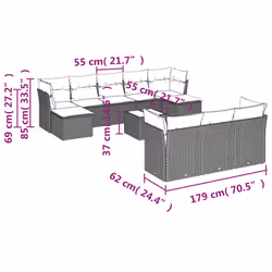 VidaXL 3250169 ensemble de meubles de jardin