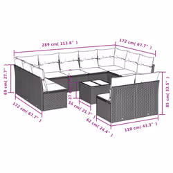 VidaXL 3250185 ensemble de meubles de jardin