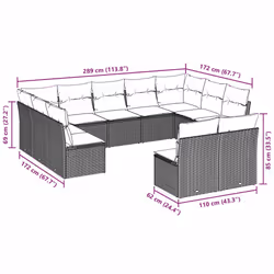 VidaXL 3250191 ensemble de meubles de jardin