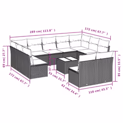 VidaXL 3250201 ensemble de meubles de jardin