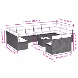 VidaXL 3250207 ensemble de meubles de jardin