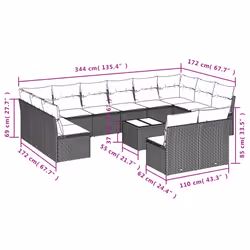 VidaXL 3250214 ensemble de meubles de jardin