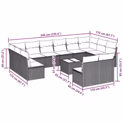 VidaXL 3250221 ensemble de meubles de jardin