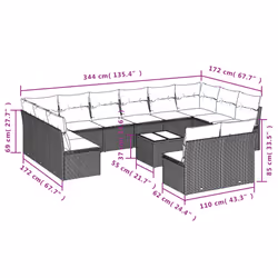 VidaXL 3250222 ensemble de meubles de jardin