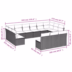 VidaXL 3250225 ensemble de meubles de jardin