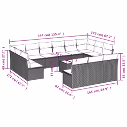 VidaXL 3250229 ensemble de meubles de jardin