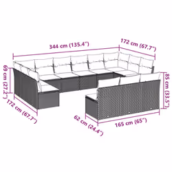 VidaXL 3250231 ensemble de meubles de jardin