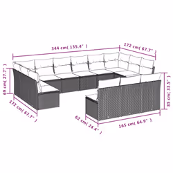 VidaXL 3250232 ensemble de meubles de jardin