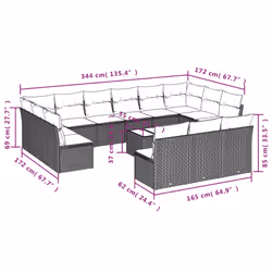 VidaXL 3250237 ensemble de meubles de jardin
