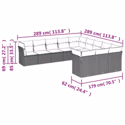 VidaXL 3250247 ensemble de meubles de jardin