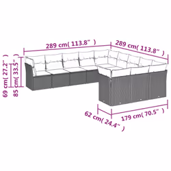 VidaXL 3250249 ensemble de meubles de jardin
