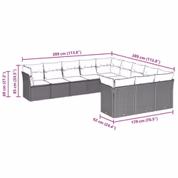 VidaXL 3250251 ensemble de meubles de jardin