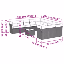 VidaXL 3250258 ensemble de meubles de jardin