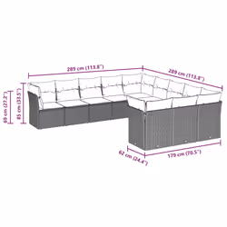 VidaXL 3250261 ensemble de meubles de jardin