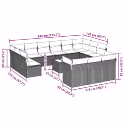 VidaXL 3250291 ensemble de meubles de jardin