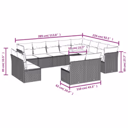 VidaXL 3250305 ensemble de meubles de jardin