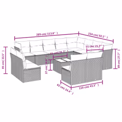 VidaXL 3250309 ensemble de meubles de jardin