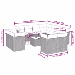 VidaXL 3250348 ensemble de meubles de jardin